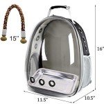 Clear Space Capsule Bird Carrier Backpack for Pets