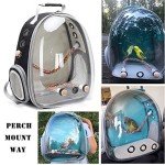 Clear Space Capsule Bird Carrier Backpack for Pets