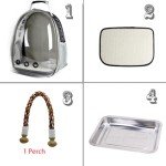 Clear Space Capsule Bird Carrier Backpack for Pets