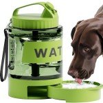 77oz Portable Dog Water Dispenser with Bowl