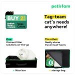 Portable Travel Litter Box for Cats with Lid