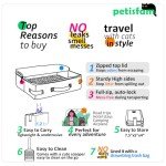 Portable Travel Litter Box for Cats with Lid