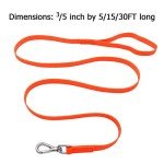 Durable Waterproof Dog Training Leash - 30FT Orange
