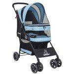 Lightweight 4-Wheel Pet Stroller for Small Dogs