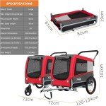 Dog Bike Trailer & Stroller for All Breeds