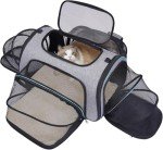 Expandable Soft-Sided Pet Carrier for Travel