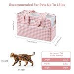 Stylish Mesh Pet Carrier for Small Dogs & Cats