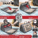 Foldable Travel Cat Carrier - Gray and Tan
