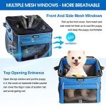 Babeyer Soft-Sided Pet Bike Basket for Small Dogs