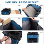 Babeyer Soft-Sided Pet Bike Basket for Small Dogs