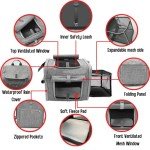 Cozy Reflective Dog Bike Basket Carrier Backpack