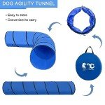 Blue Dog Agility Tunnel with Carry Bag