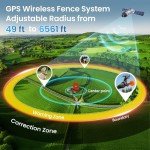 GPS Wireless Invisible Dog Fence System - 6561 ft