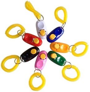 7 Pack Pet Training Clickers with Wrist Straps