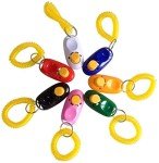 7 Pack Pet Training Clickers with Wrist Straps