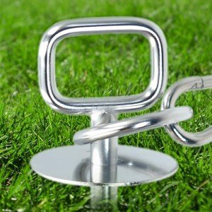 Heavy Duty Dog Tie Out Stake with 360° Handle