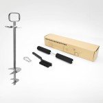 Heavy Duty Dog Tie Out Stake with 360° Handle