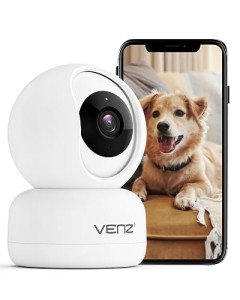 VENZ 1080p Indoor Pet Camera with 360° View