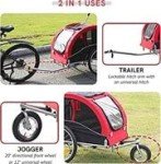 Midlee Large Red Dog Bike Stroller