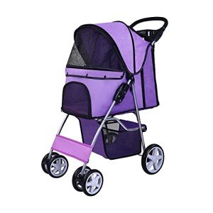 ELEVON 4-Wheel Pet Stroller for Dogs & Cats