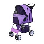 ELEVON 4-Wheel Pet Stroller for Dogs & Cats