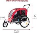Midlee Large Red Dog Bike Stroller