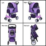 ELEVON 4-Wheel Pet Stroller for Dogs & Cats
