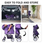ELEVON 4-Wheel Pet Stroller for Dogs & Cats