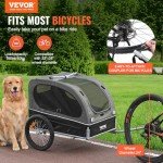 VEVOR Dog Bike Trailer - Easy Fold & Ride