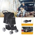 Stylish Pet Stroller for Dogs and Cats