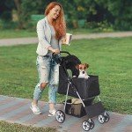 Stylish Pet Stroller for Dogs and Cats
