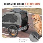VEVOR Dog Bike Trailer - Easy Fold & Ride