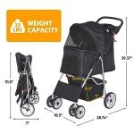 Stylish Pet Stroller for Dogs and Cats