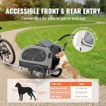 VEVOR Dog Bike Trailer & Pet Stroller 2-in-1
