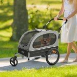 VEVOR Dog Bike Trailer & Pet Stroller 2-in-1