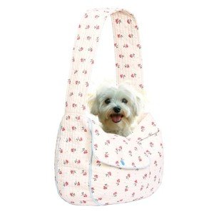 Floral Pet Sling Carrier for Small Dogs & Cats