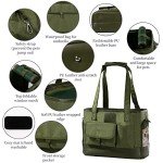 Foldable Waterproof Pet Carrier Bag in Green