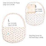 Floral Pet Sling Carrier for Small Dogs & Cats