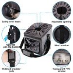 Foldable Dog Bike Basket with Mesh Windows