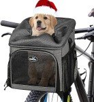 Wakytu Pet Bike Basket Carrier for Small Dogs