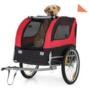 Giantex Dog Bike Trailer with Universal Coupler