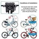 Foldable Dog Bike Basket with Mesh Windows