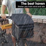 Wakytu Pet Bike Basket Carrier for Small Dogs