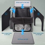 Foldable Dog Bike Basket with Mesh Windows