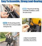 Wakytu Pet Bike Basket Carrier for Small Dogs
