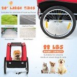 Giantex Dog Bike Trailer with Universal Coupler
