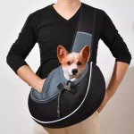 Adjustable Dog Sling Carrier with Storage Pocket