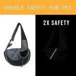 Adjustable Dog Sling Carrier with Storage Pocket