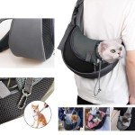 Adjustable Dog Sling Carrier with Storage Pocket