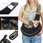 Adjustable Dog Sling Carrier with Storage Pocket